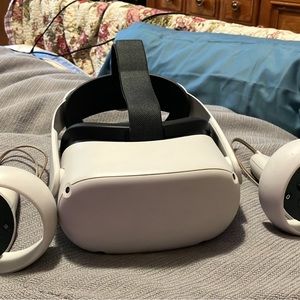 Meta Quest 2 . It’s white